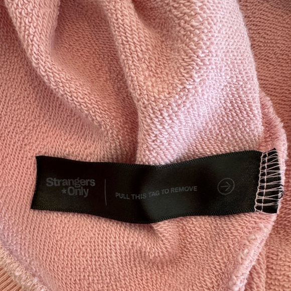 Strangers*Only SUP CLUB CREWNECK Pink 100% French Terry Cotton Sz L - Picture 11 of 13